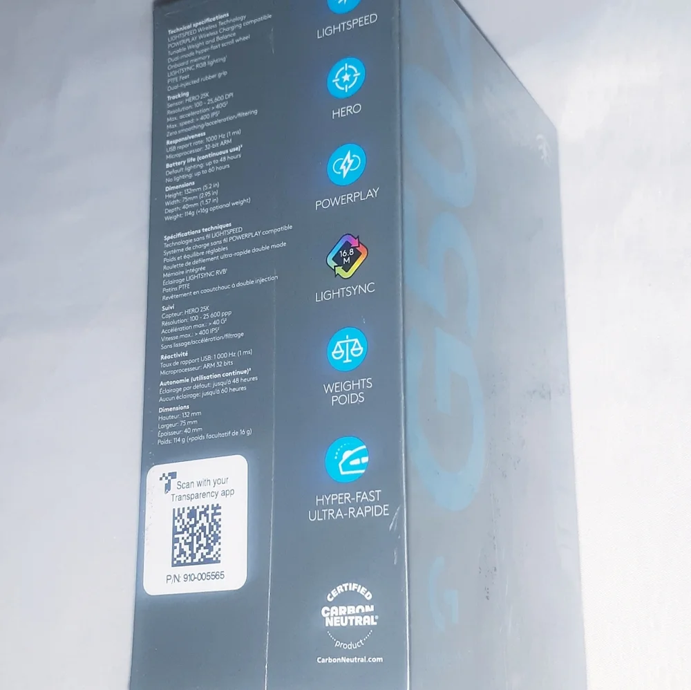 Logitech G502 Lightspeed Wireless Gaming Mouse